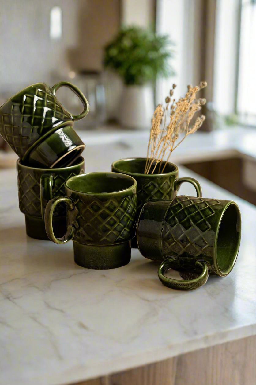 Emerald Green Ceramic Mug